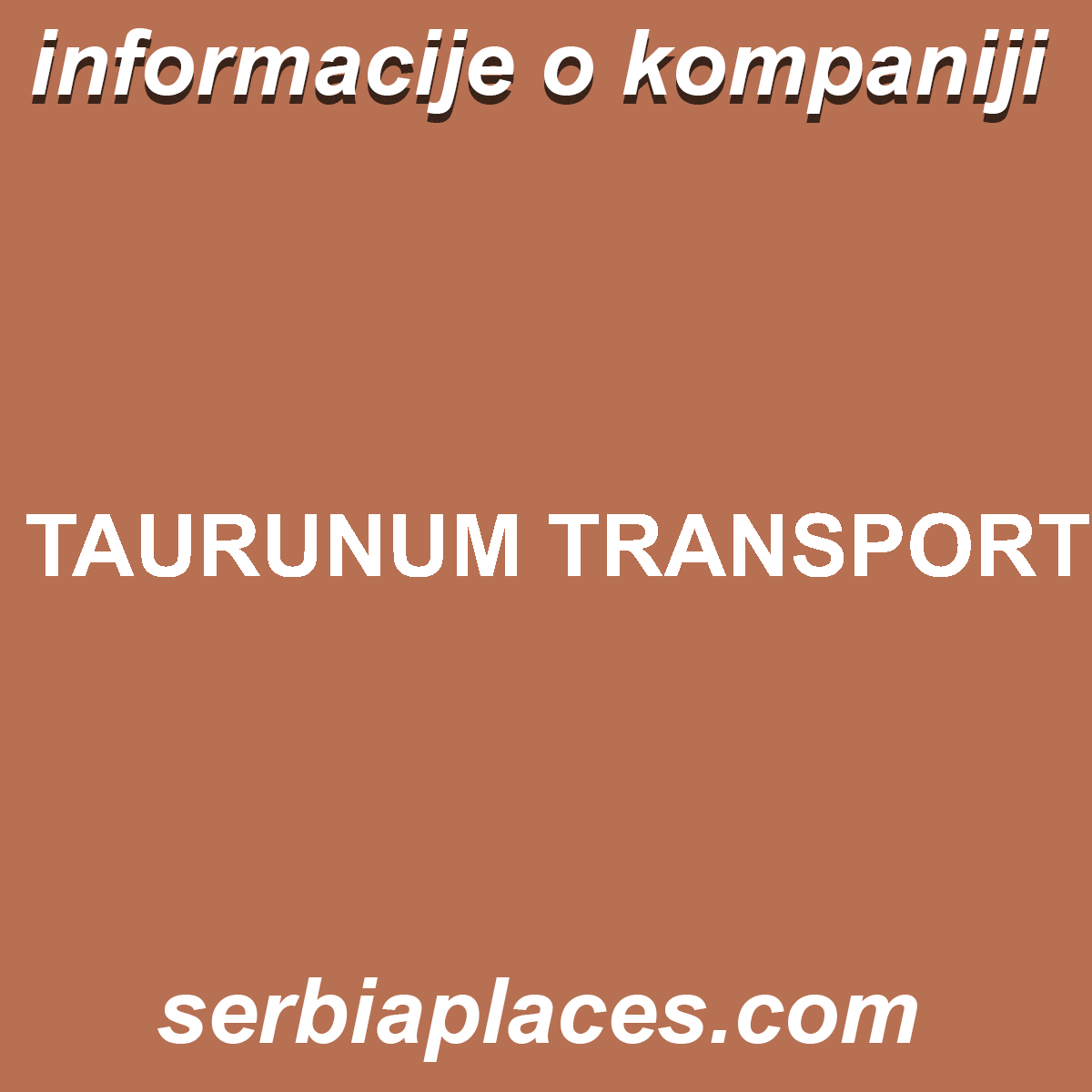 TAURUNUM TRANSPORT