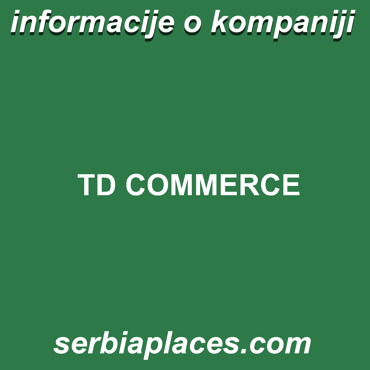 TD COMMERCE