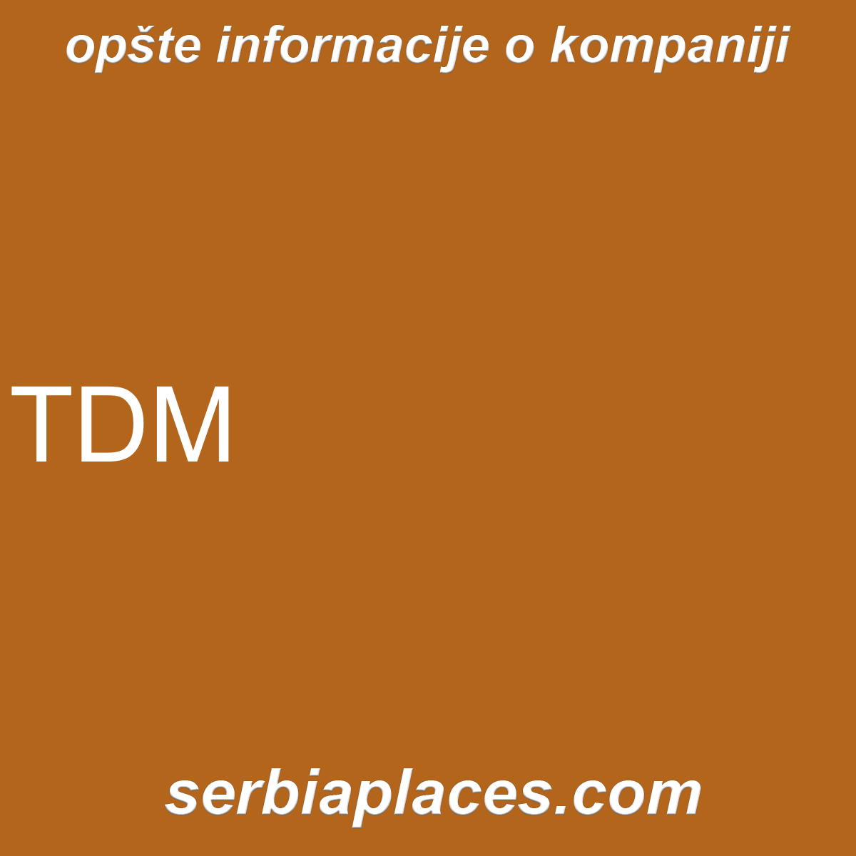 TDM