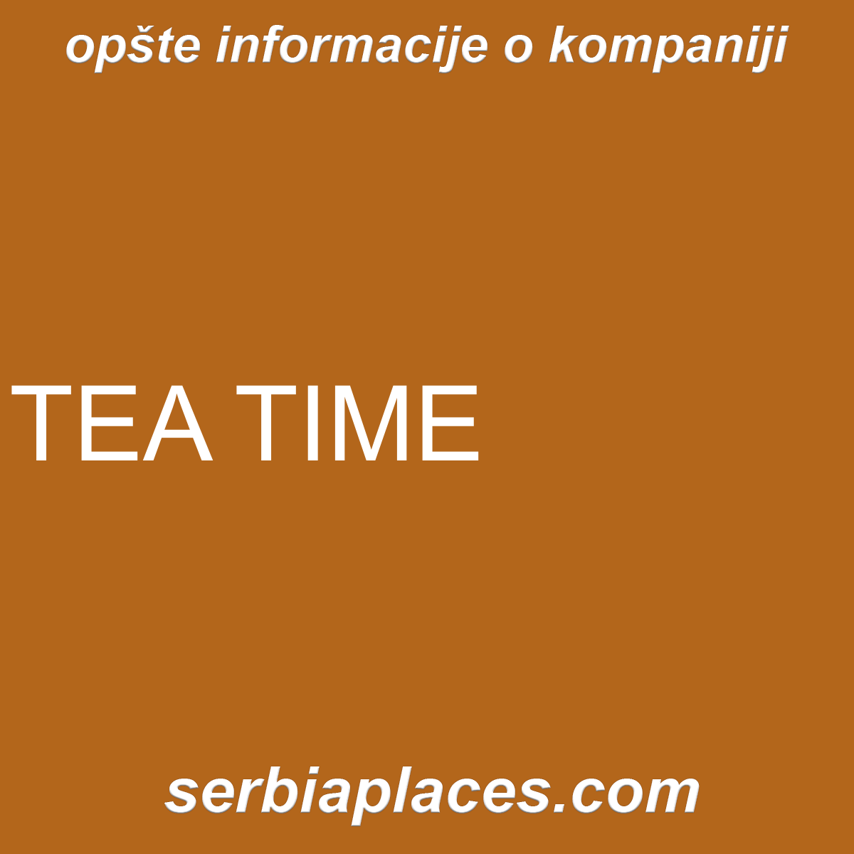 TEA TIME
