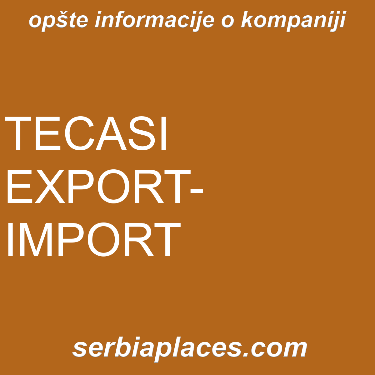 TECASI EXPORT-IMPORT