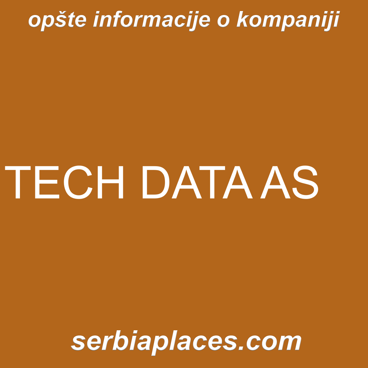 TECH DATA AS