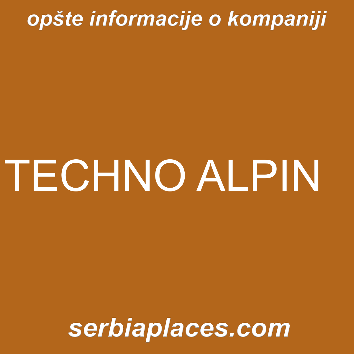 TECHNO ALPIN