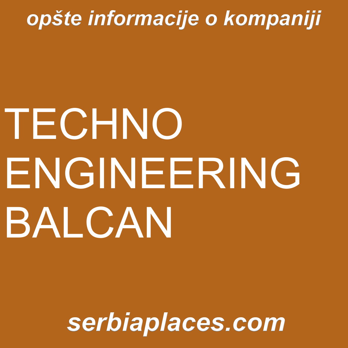 TECHNO ENGINEERING BALCAN