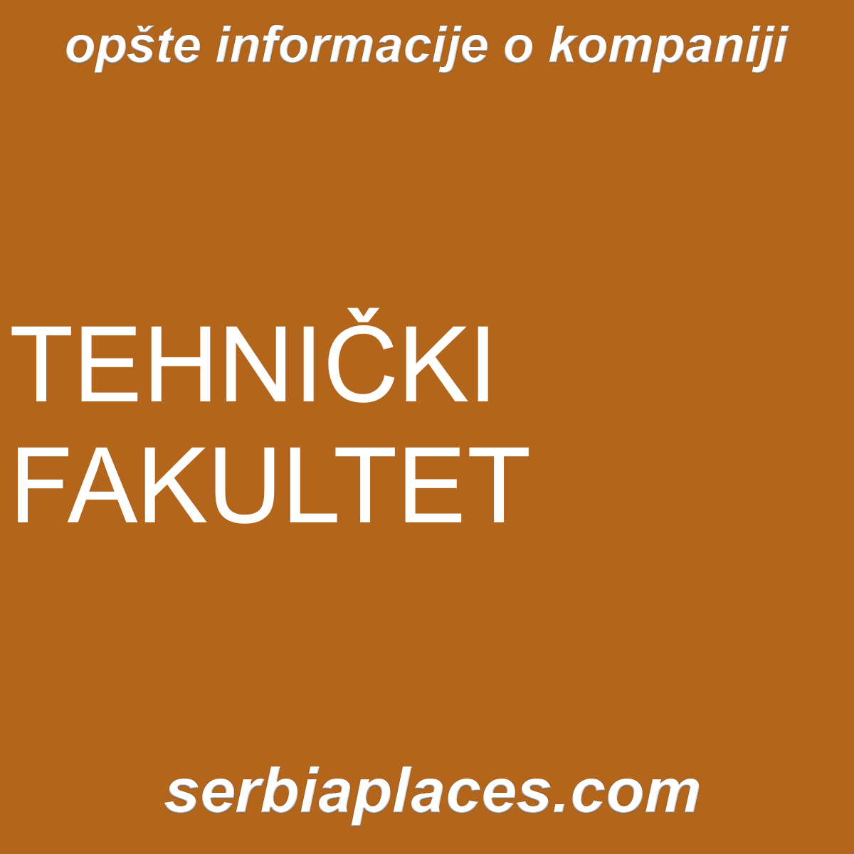 TEHNIČKI FAKULTET