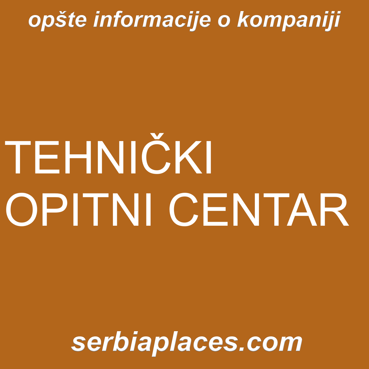 TEHNIČKI OPITNI CENTAR