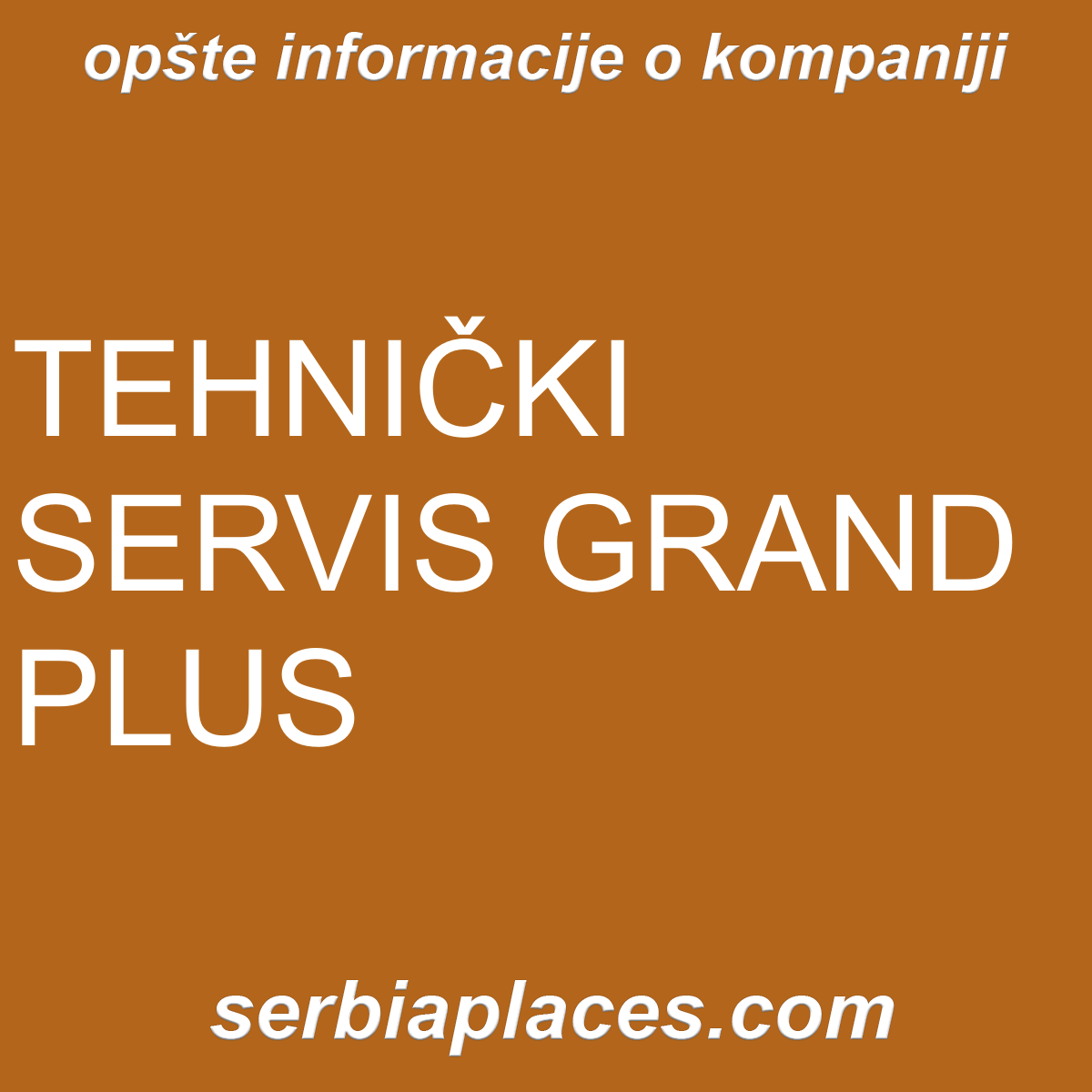 TEHNIČKI SERVIS GRAND PLUS