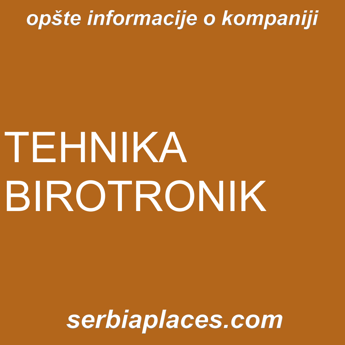 TEHNIKA BIROTRONIK