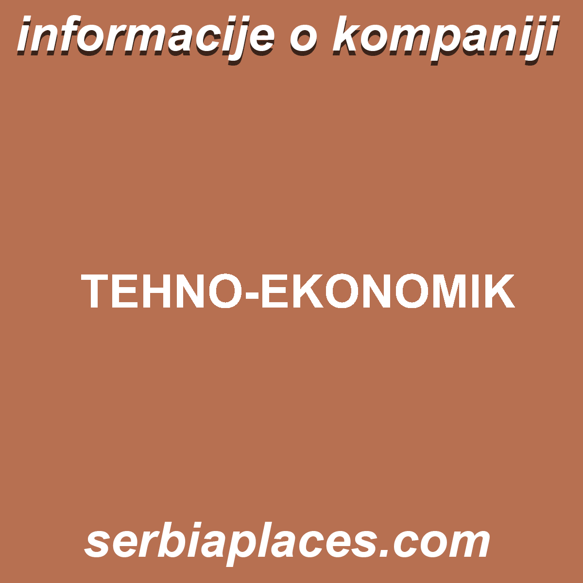 TEHNO-EKONOMIK