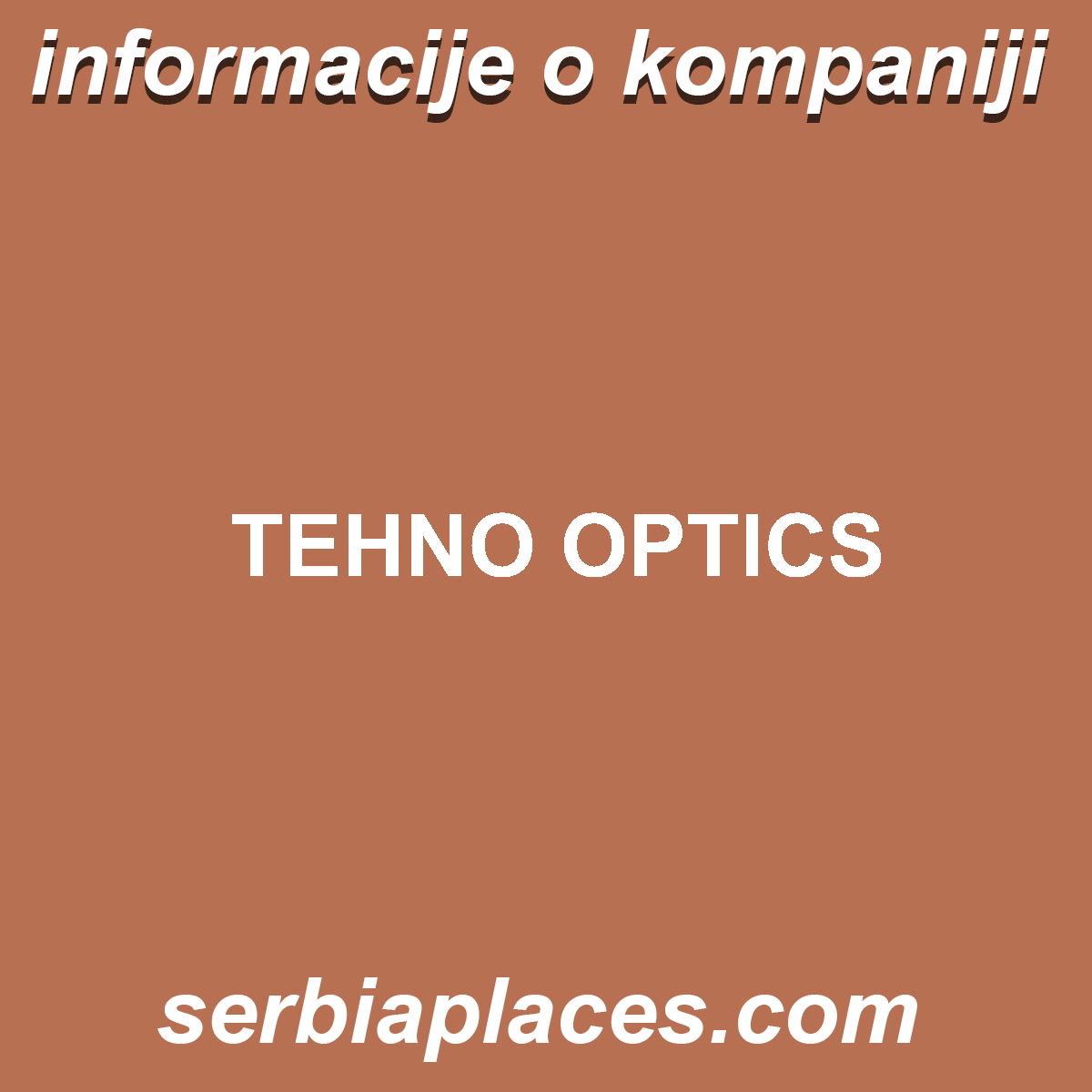 TEHNO OPTICS