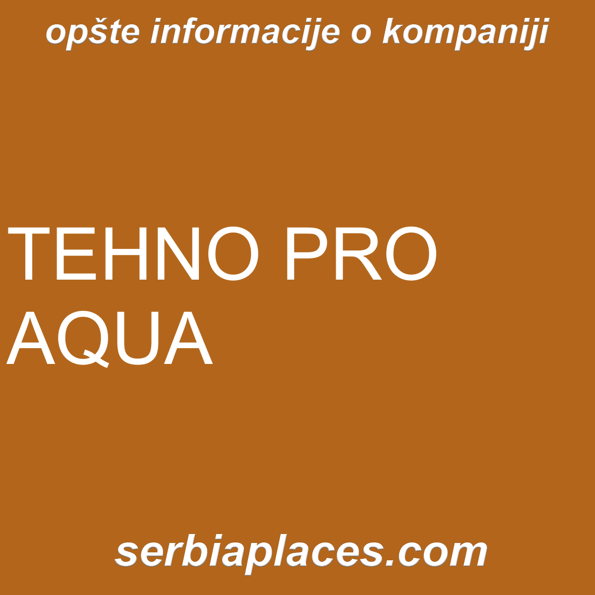 TEHNO PRO AQUA
