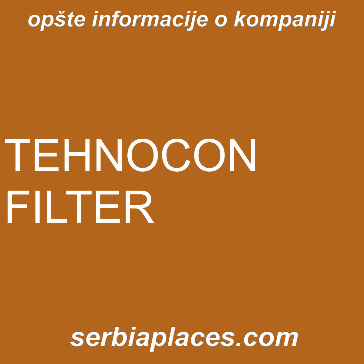 TEHNOCON FILTER