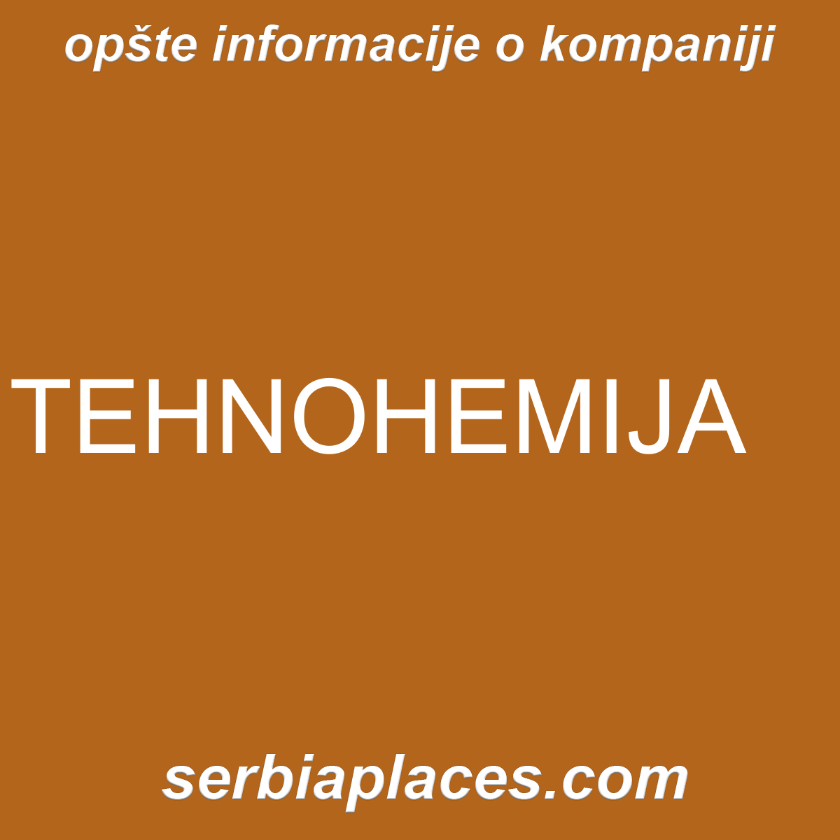 TEHNOHEMIJA