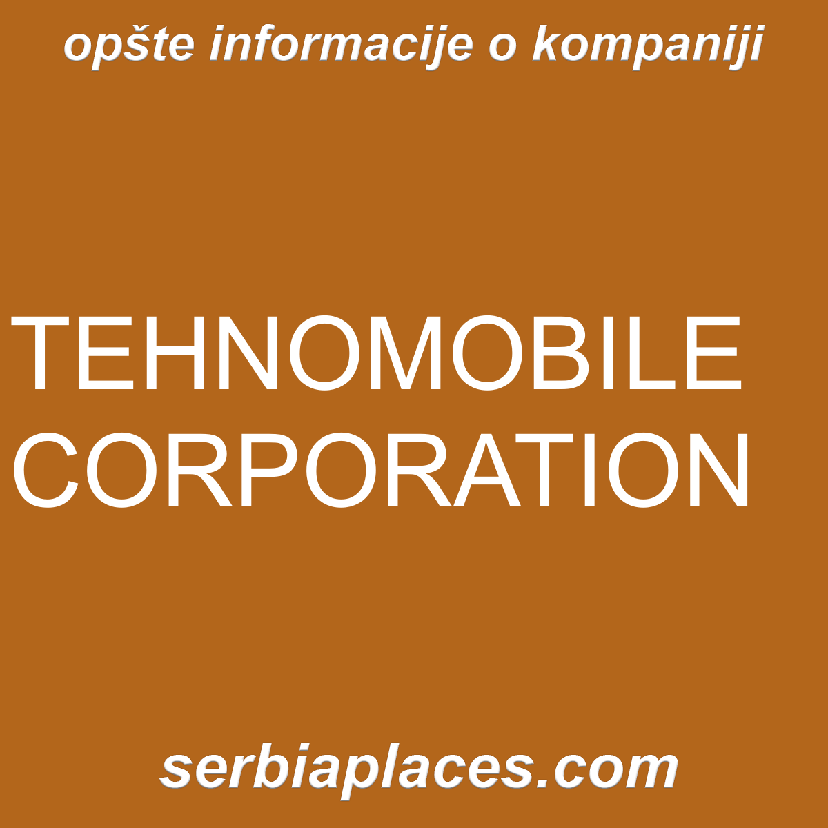 TEHNOMOBILE CORPORATION