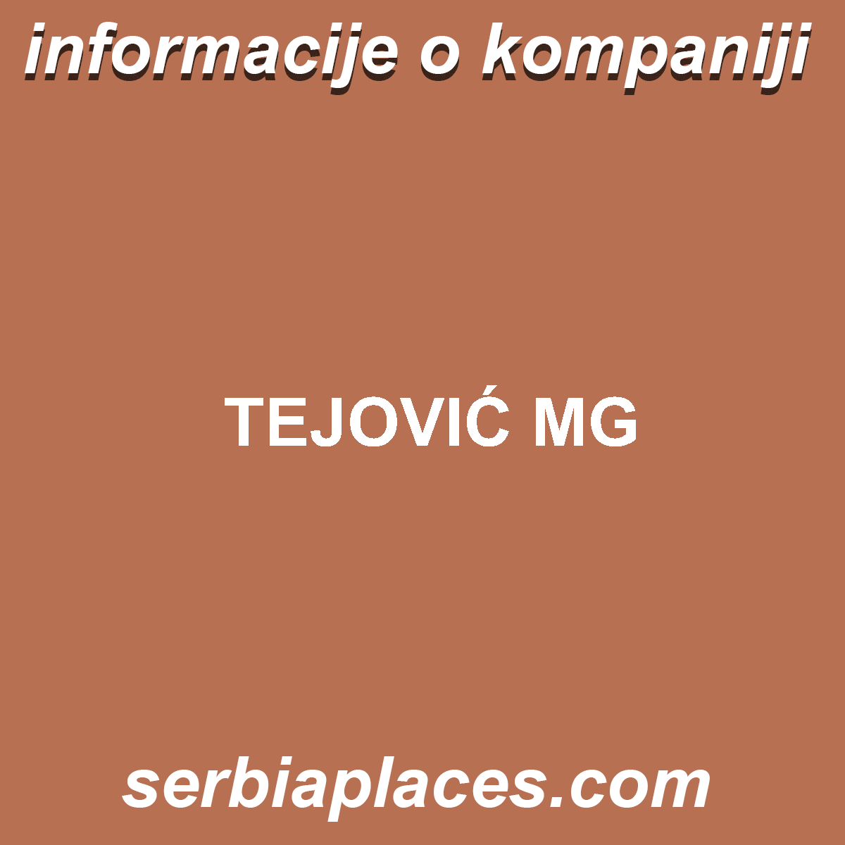 TEJOVIĆ MG