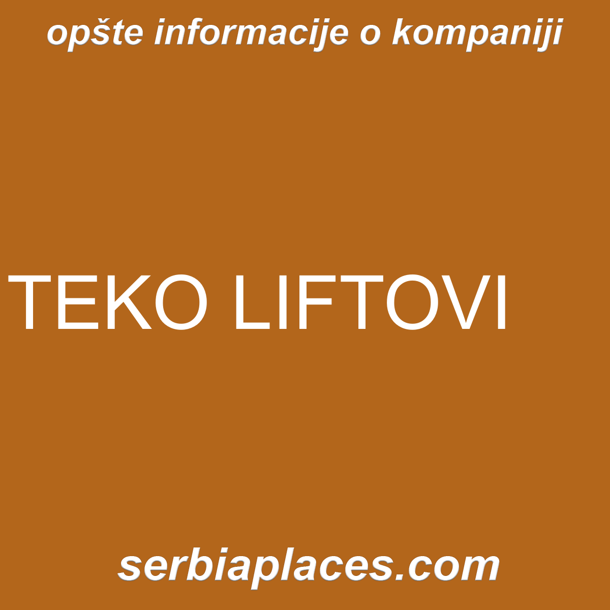 TEKO LIFTOVI