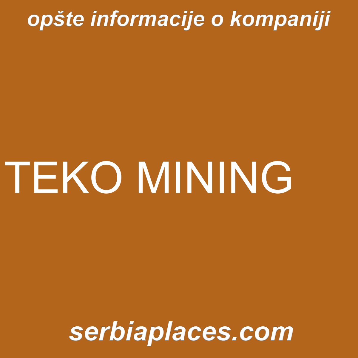 TEKO MINING