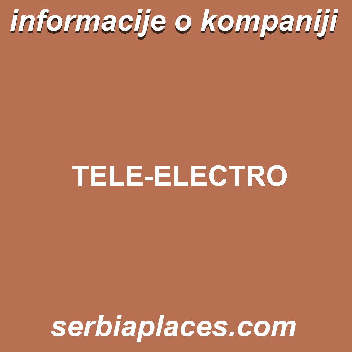 TELE-ELECTRO