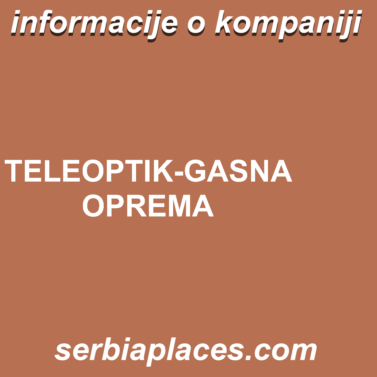 TELEOPTIK-GASNA OPREMA