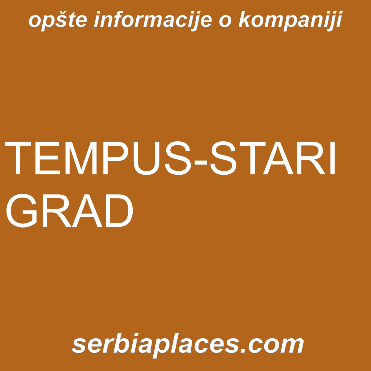 TEMPUS-STARI GRAD