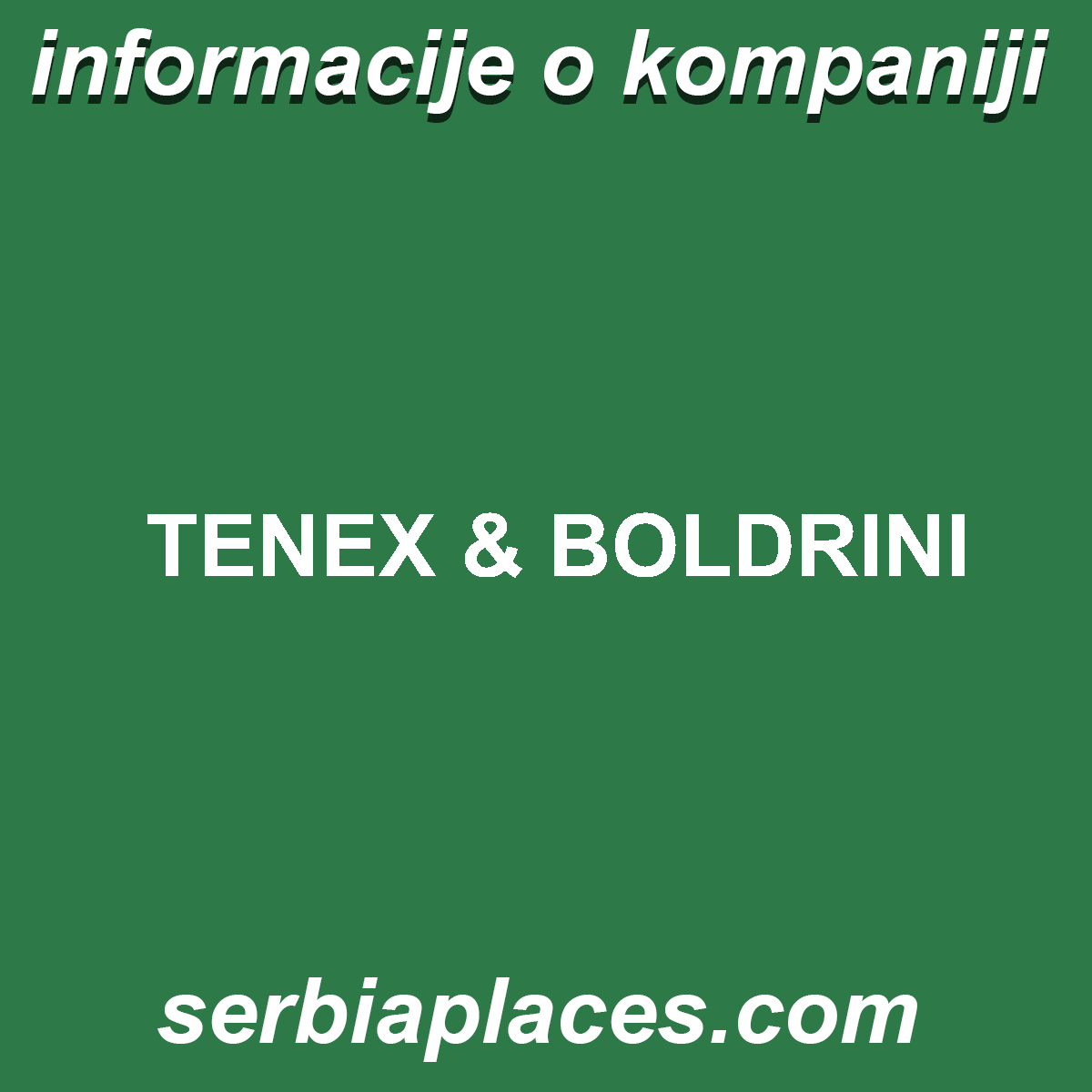 TENEX & BOLDRINI