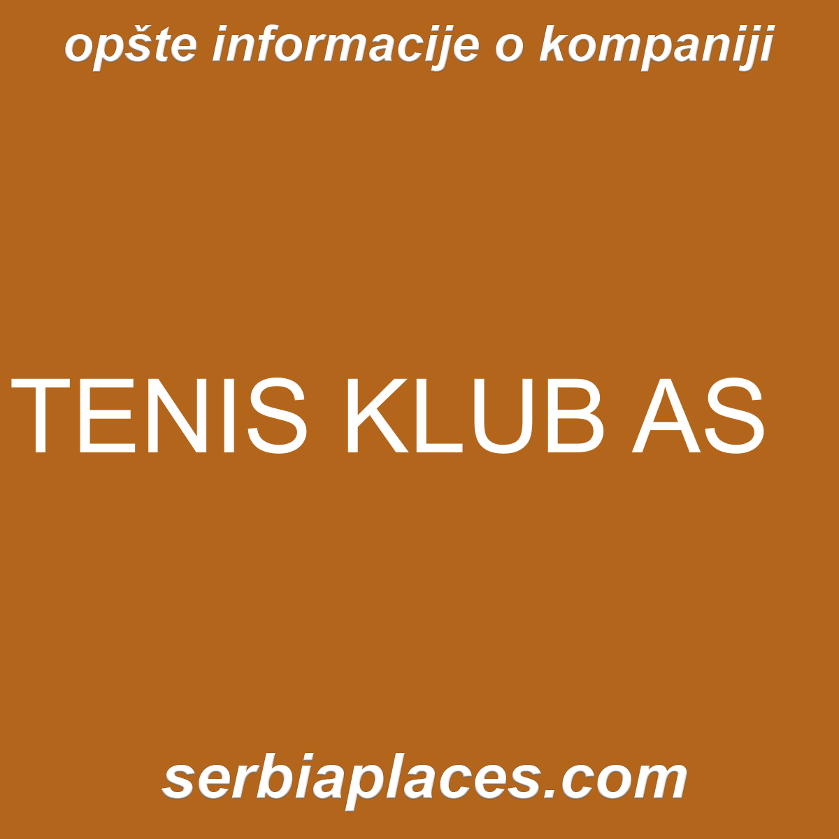 TENIS KLUB AS