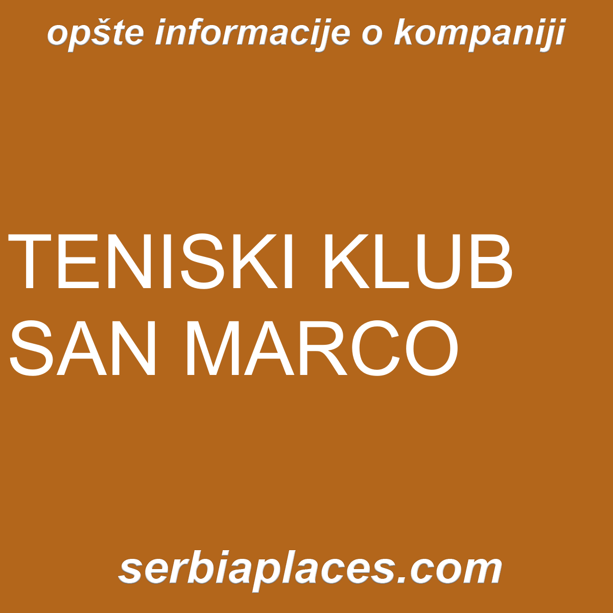 TENISKI KLUB SAN MARCO