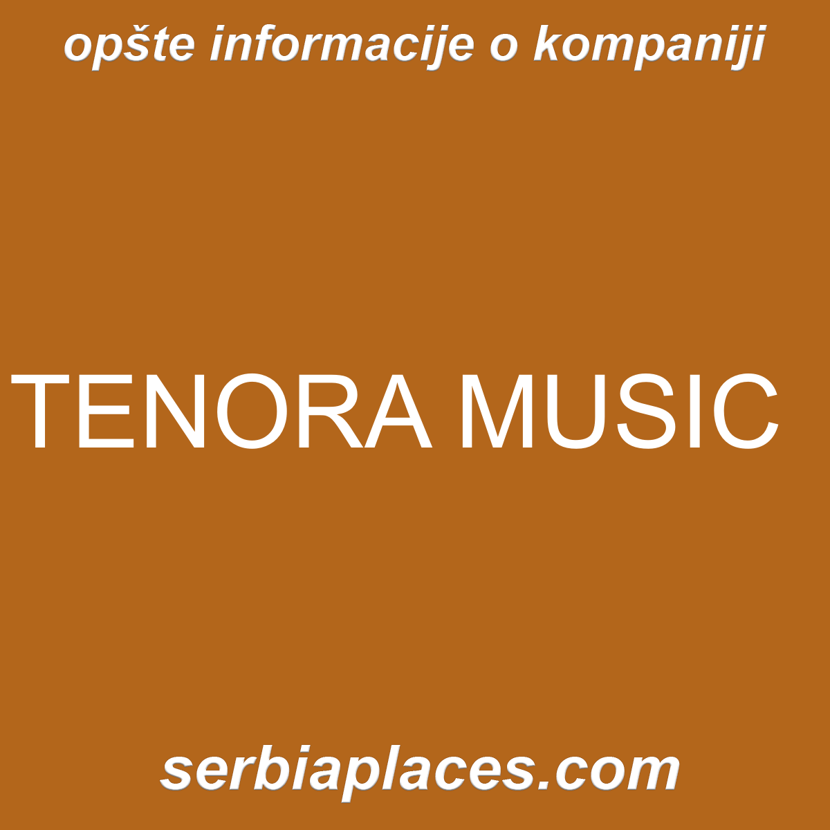 TENORA MUSIC