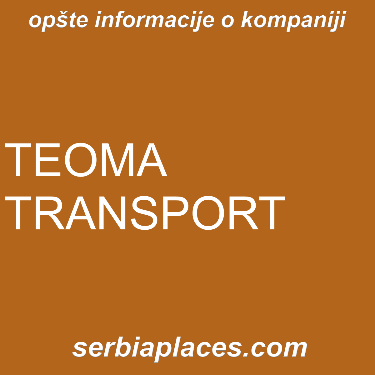 TEOMA TRANSPORT