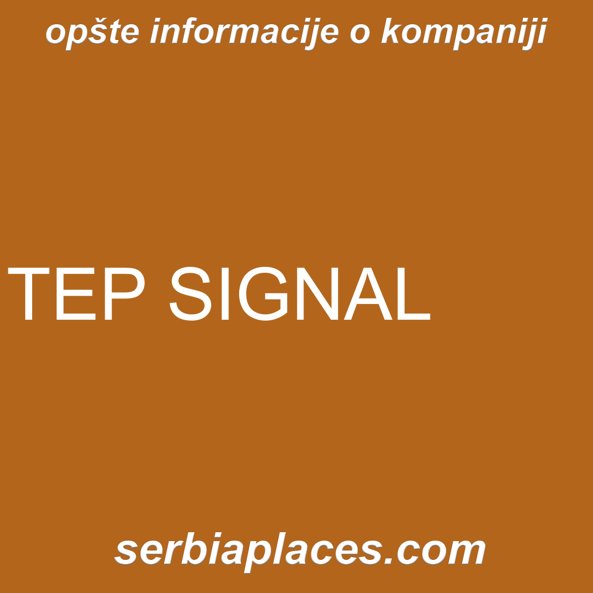 TEP SIGNAL