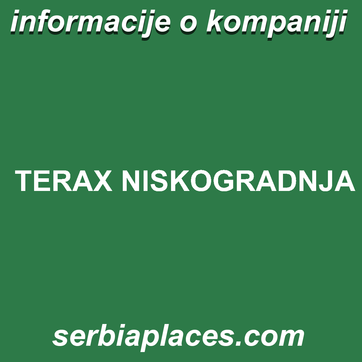 TERAX NISKOGRADNJA
