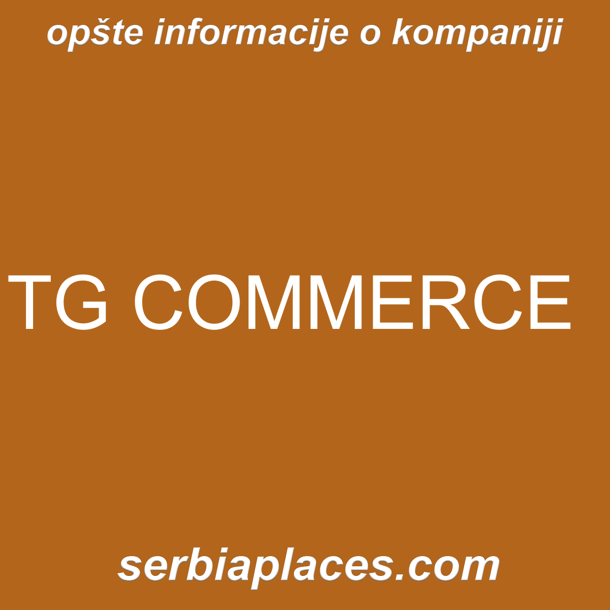 TG COMMERCE