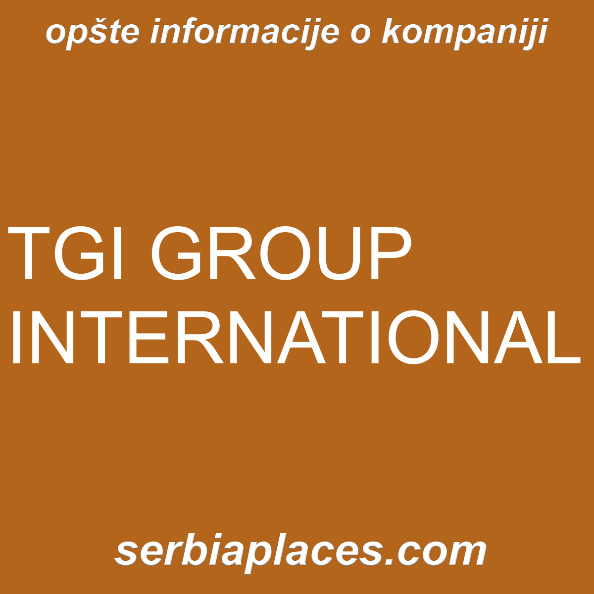 TGI GROUP INTERNATIONAL