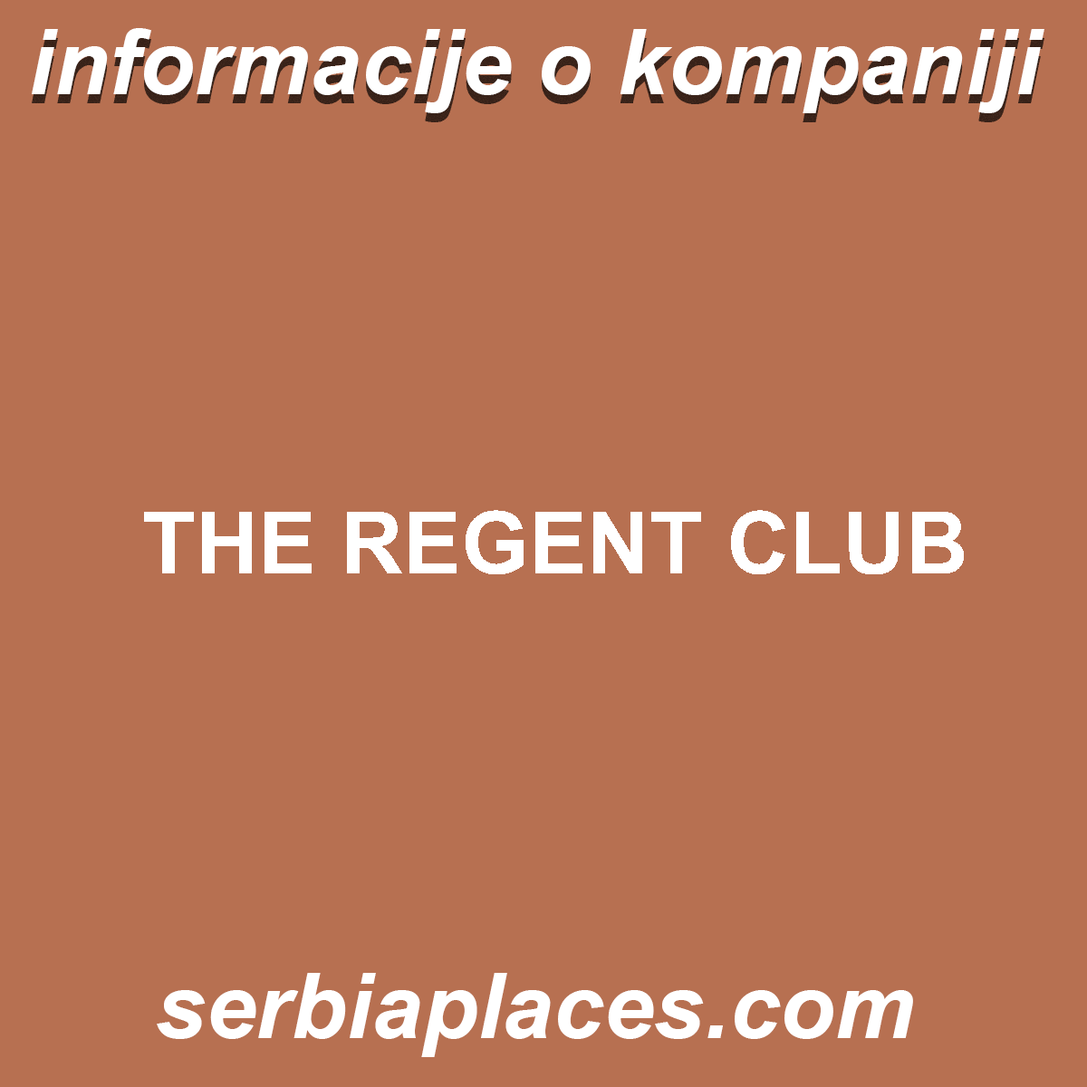 THE REGENT CLUB