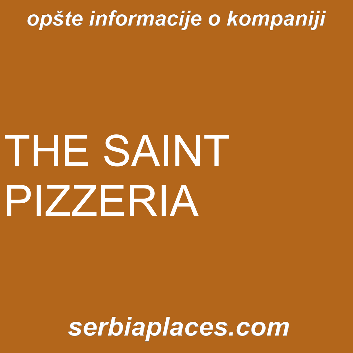 THE SAINT PIZZERIA