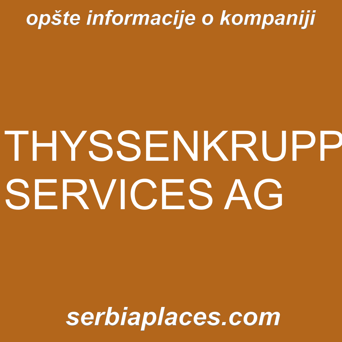THYSSENKRUPP SERVICES AG
