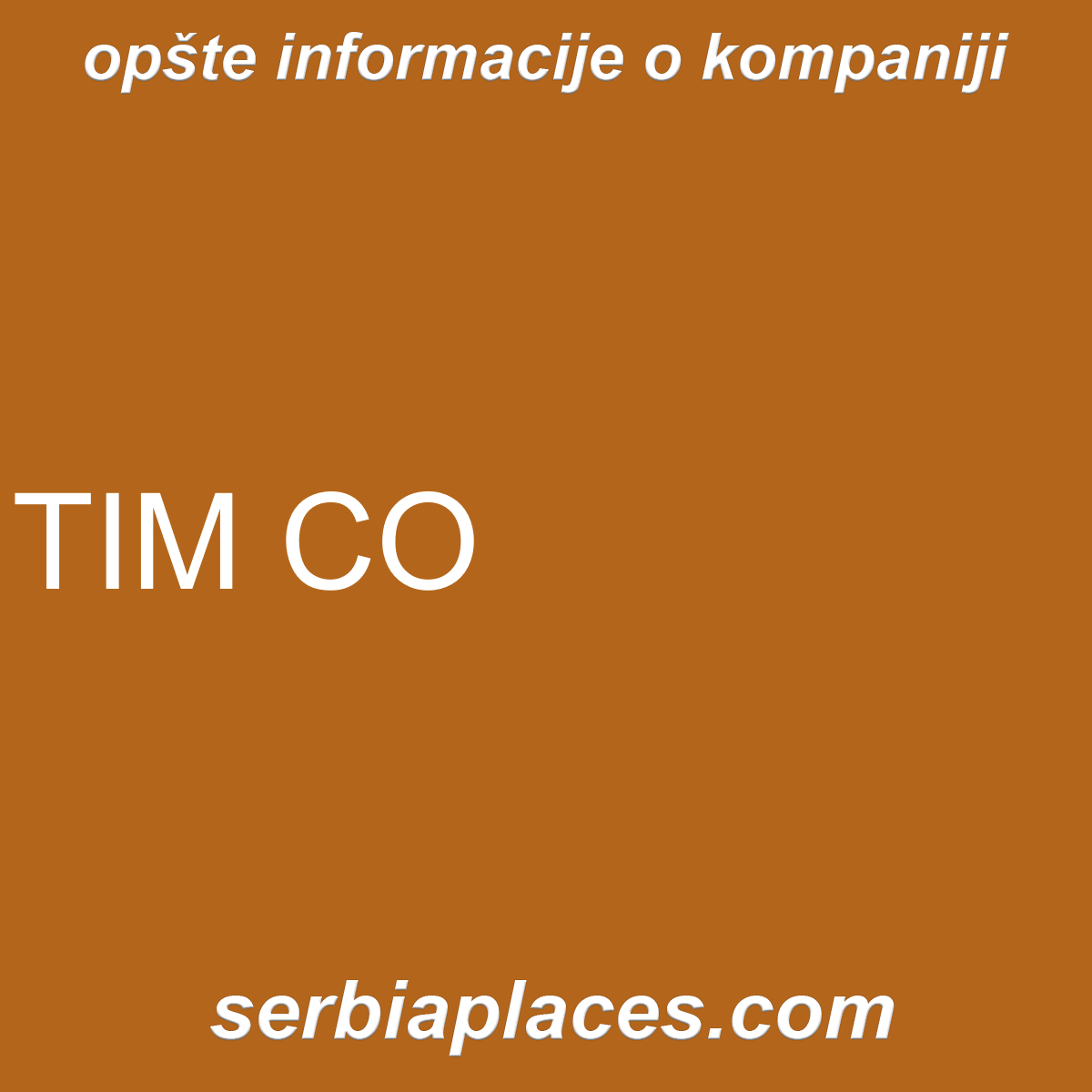 TIM CO