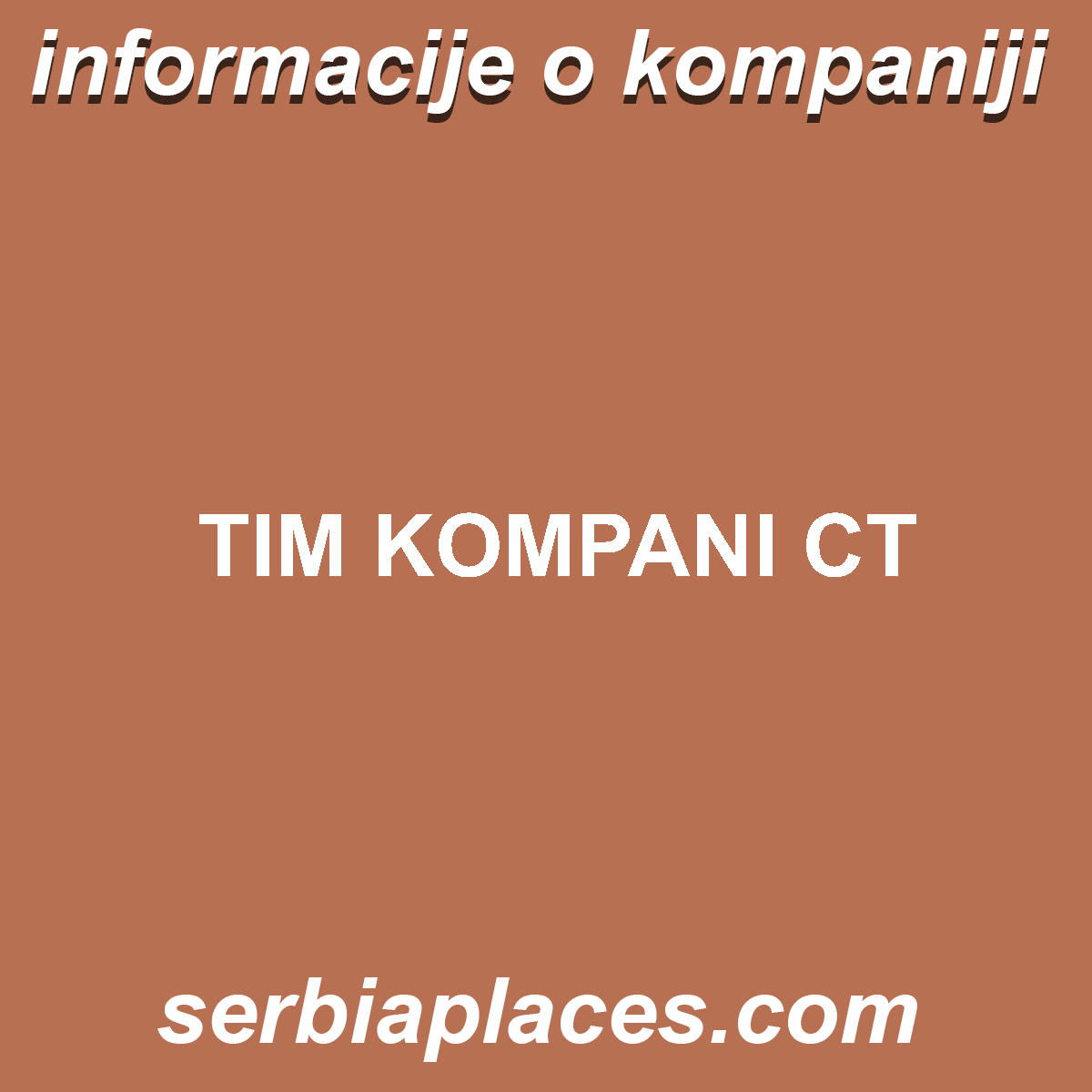 TIM KOMPANI CT