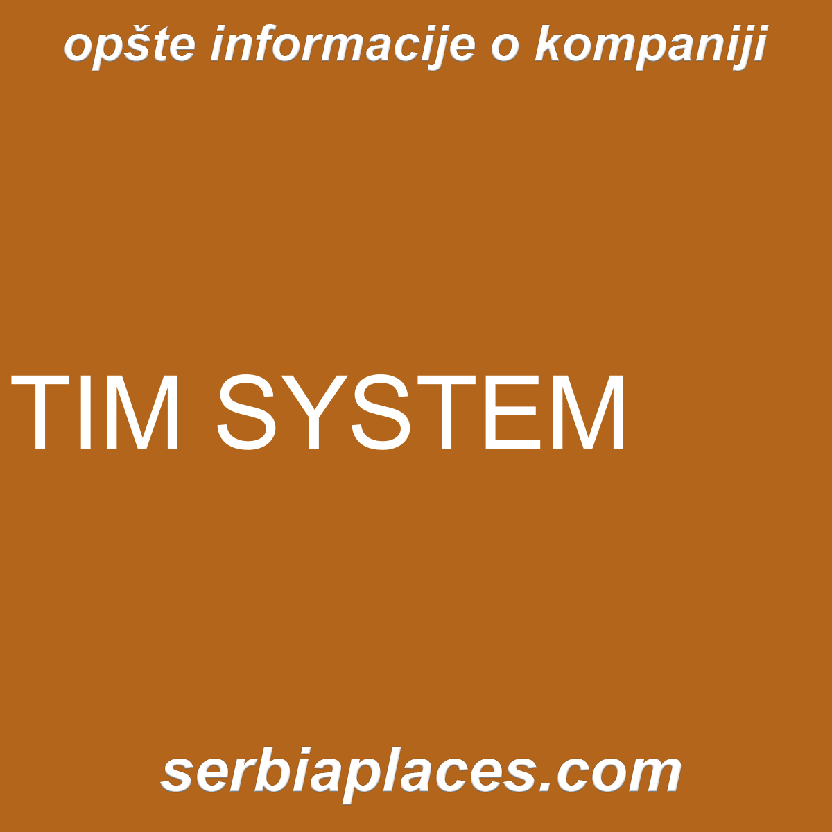 TIM SYSTEM