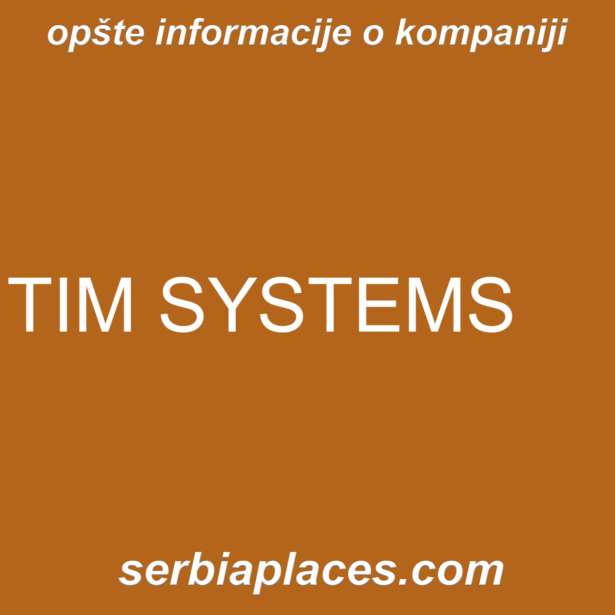 TIM SYSTEMS