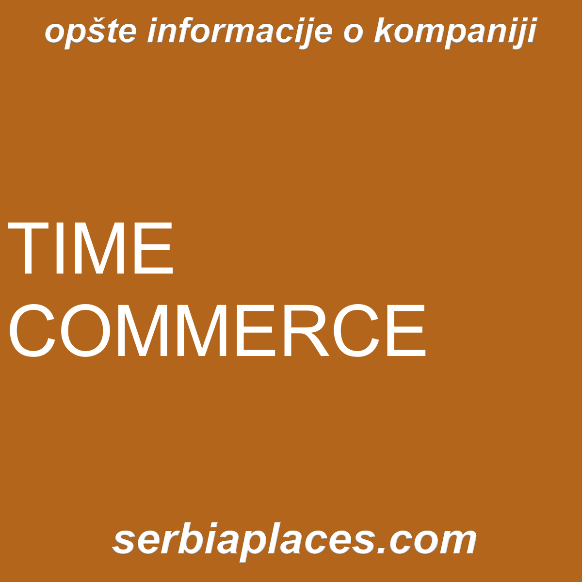 TIME COMMERCE