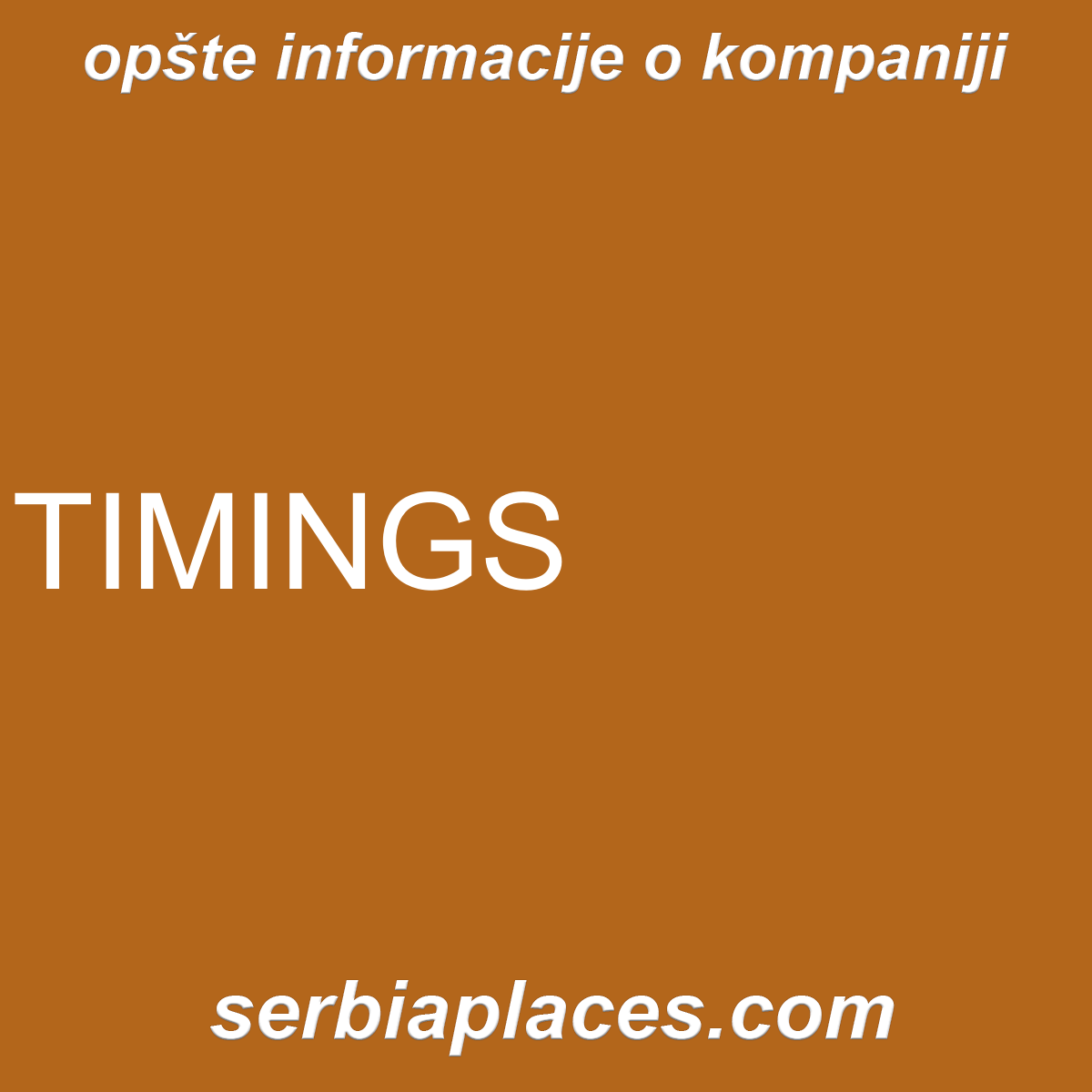 TIMINGS