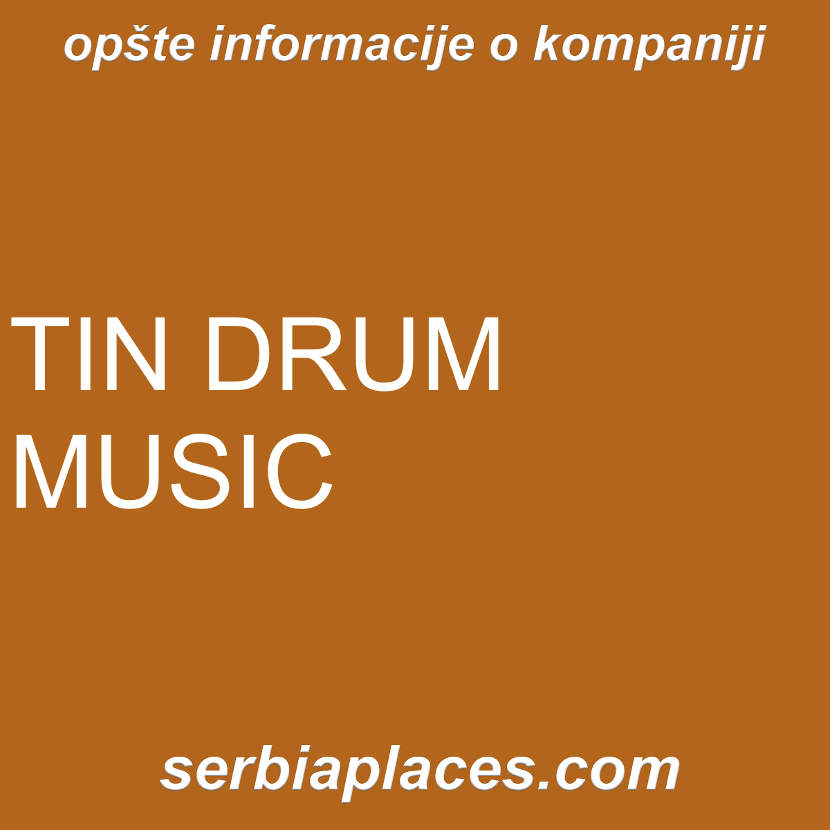 TIN DRUM MUSIC