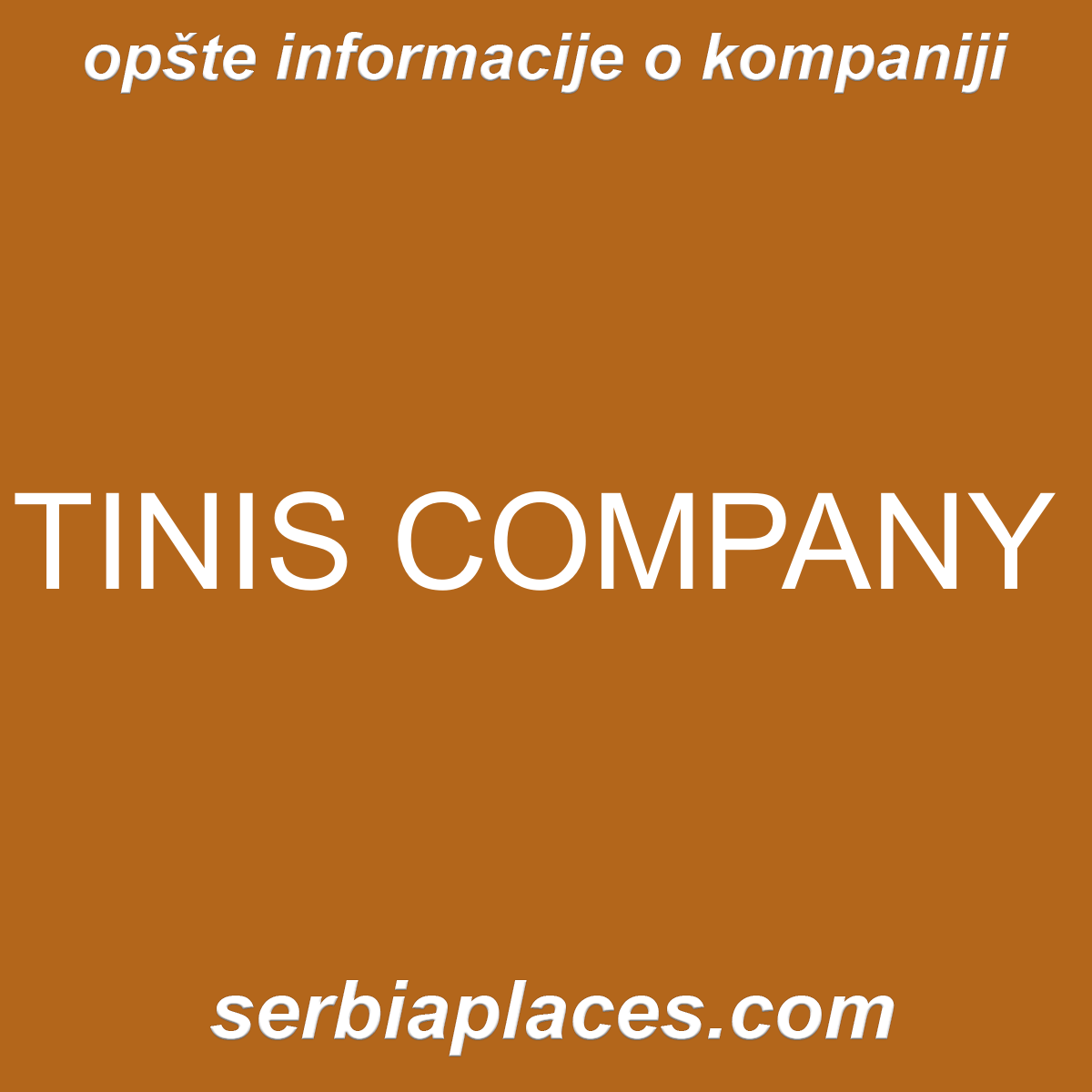 TINIS COMPANY