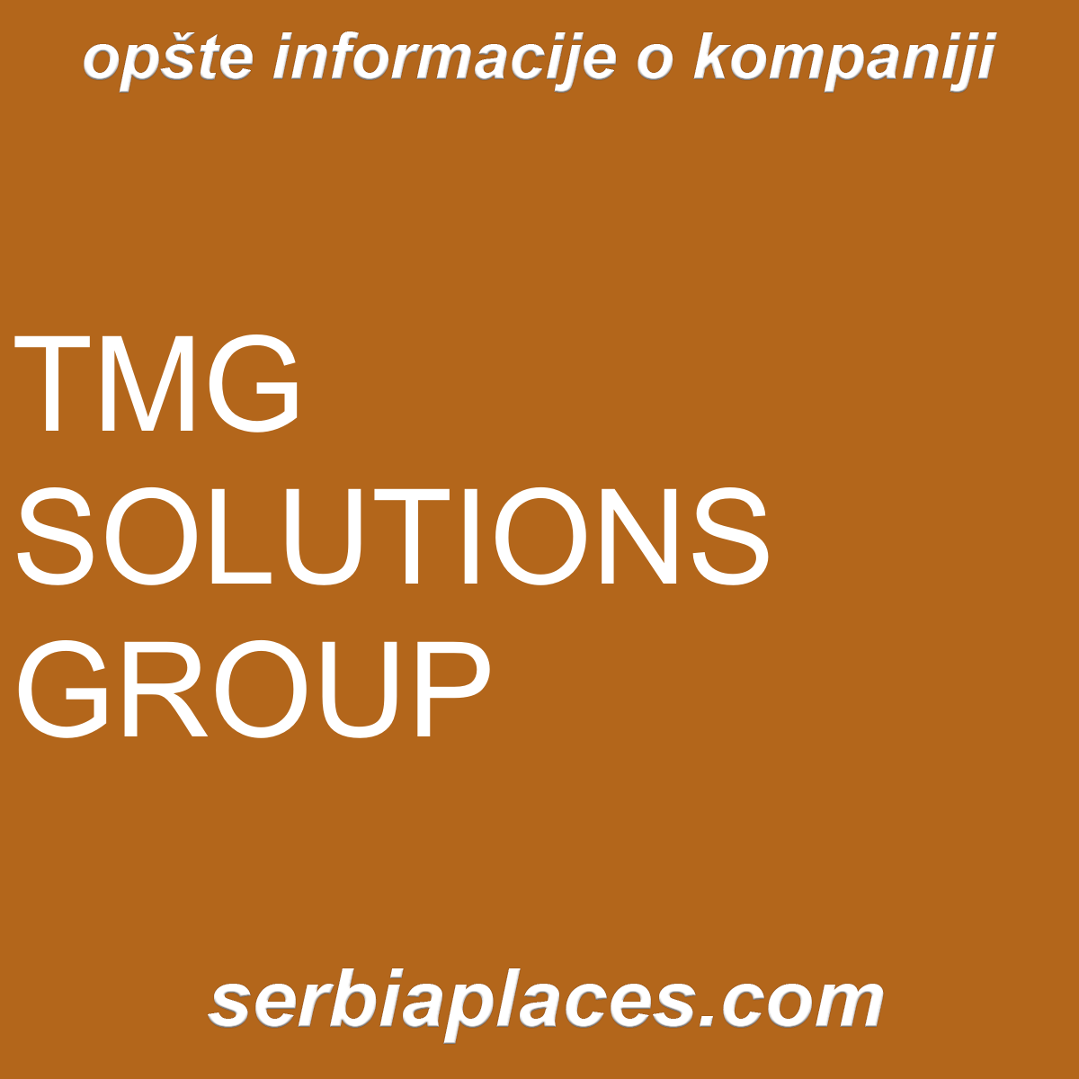 TMG SOLUTIONS GROUP