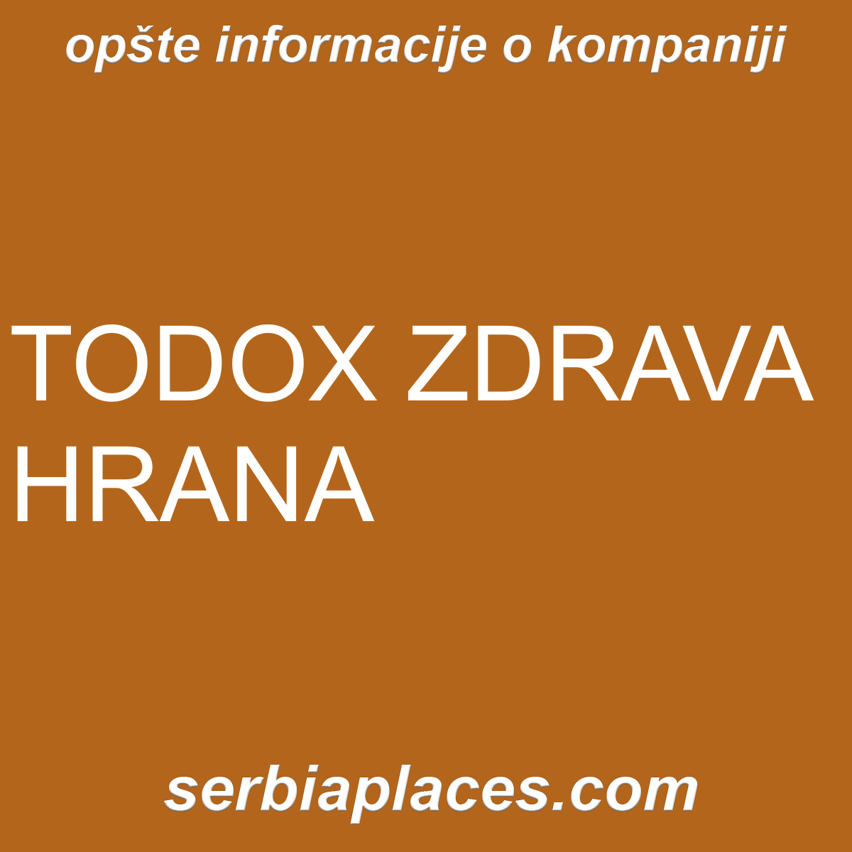TODOX ZDRAVA HRANA