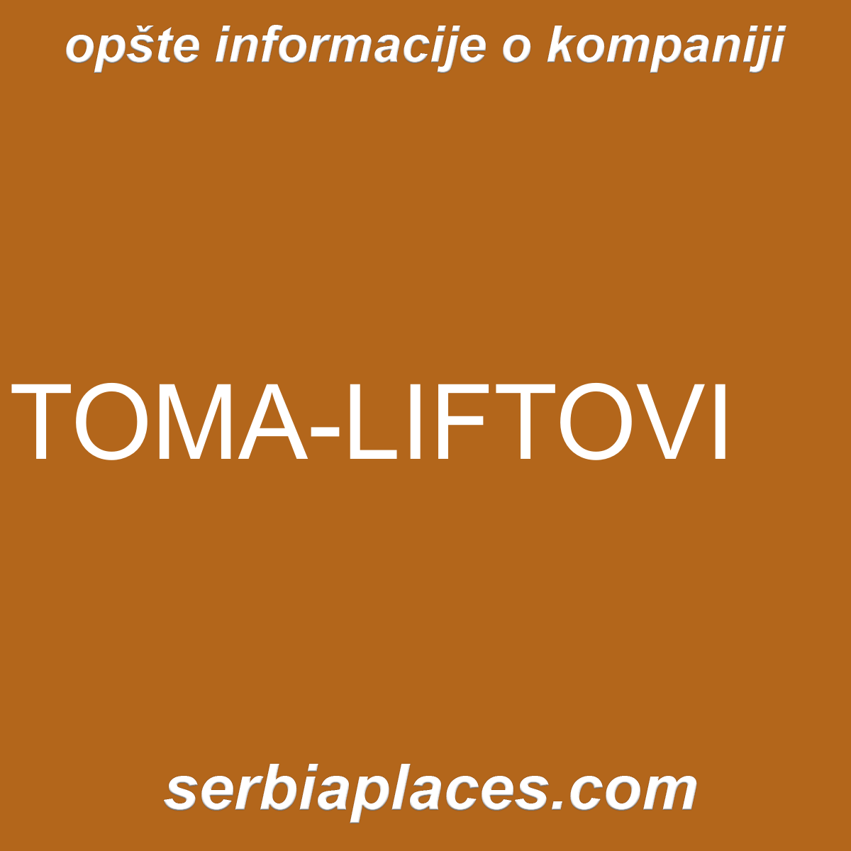 TOMA-LIFTOVI