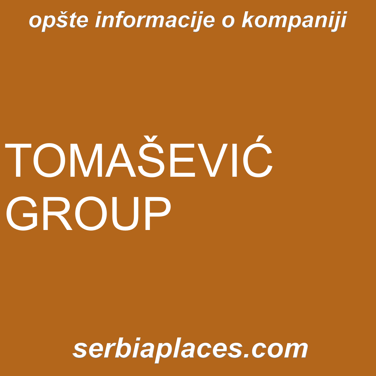 TOMAŠEVIĆ GROUP
