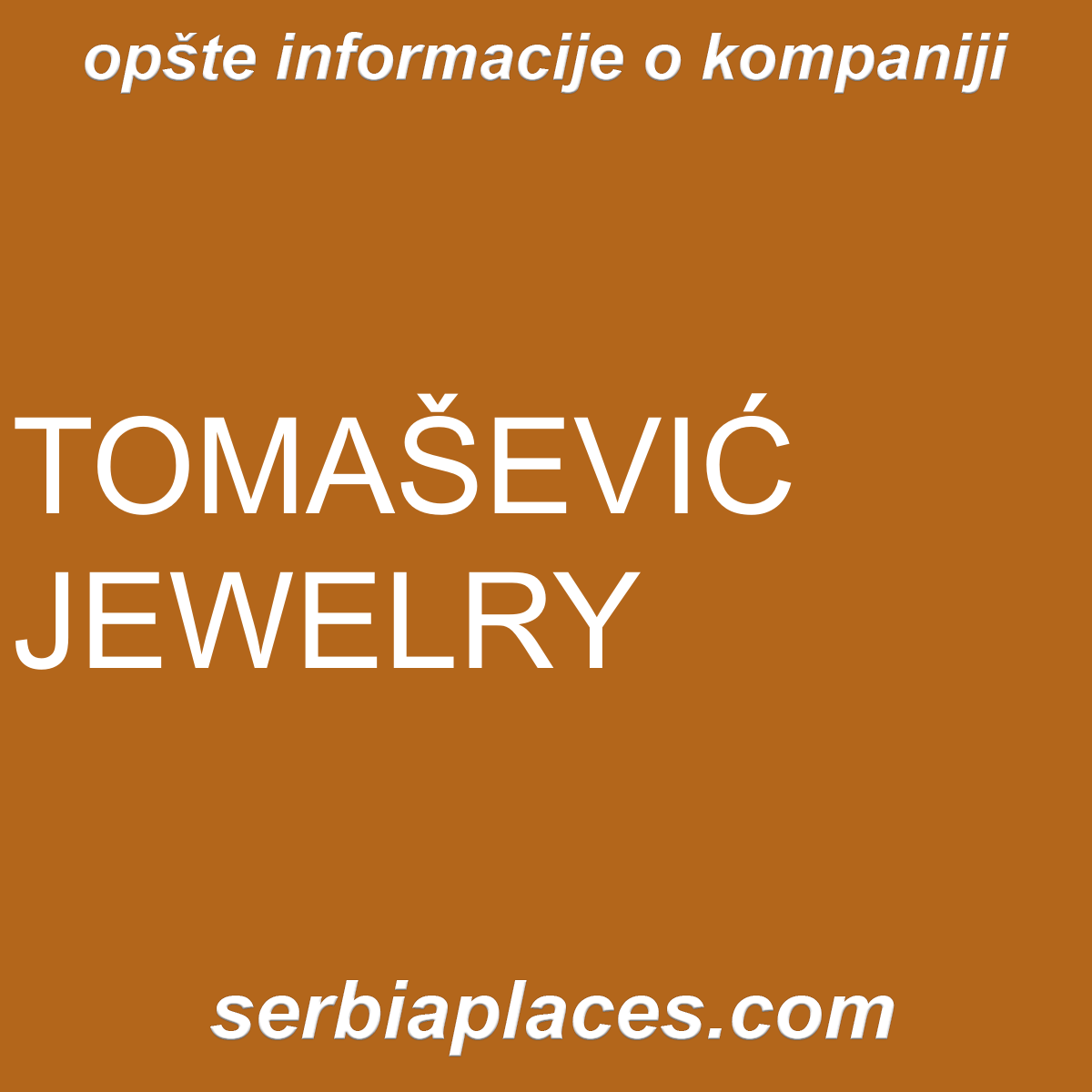 TOMAŠEVIĆ JEWELRY