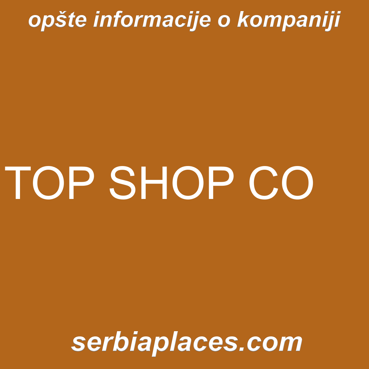 TOP SHOP CO
